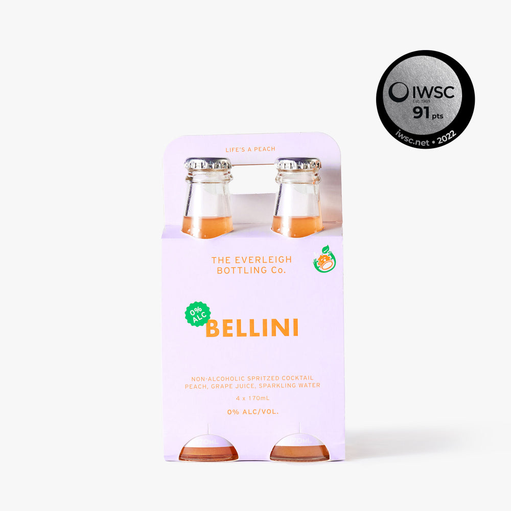 Non-Alcoholic Bellini, Sparkling Cocktail